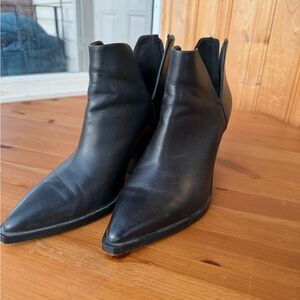 Vince Camuto Sleek Black Ankle Booties